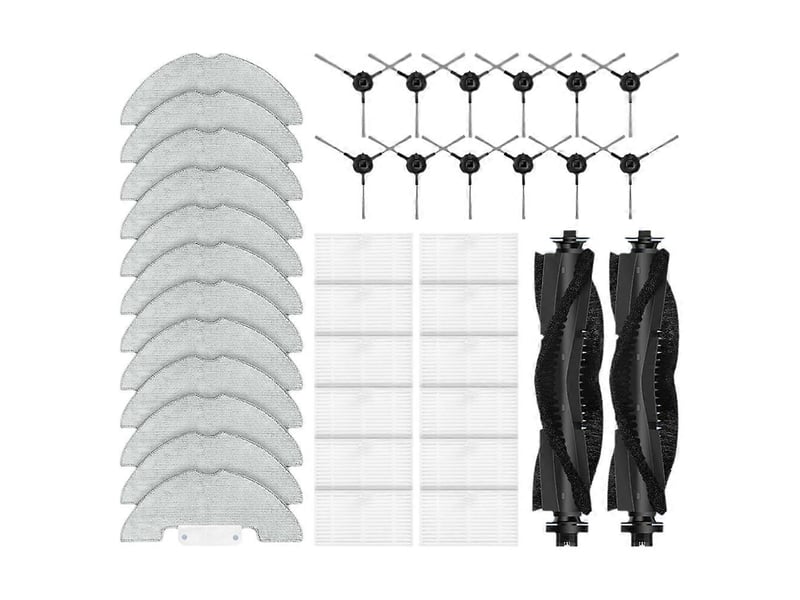  For airzeen r7 airzeen j10 laresar p10 replacement parts accessories main side brush filter mop cloth  - Conforama B