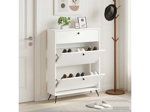 Meuble à chaussures 3 paire(s)  <strong></strong>  <strong></strong> coloris blanc