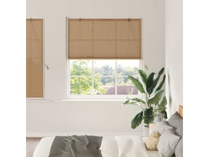 Store enrouleur, store à rouleau marron 150 x 160 cm bambou cf45296