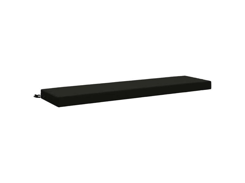Coussin de banc, coussin d'assise, coussin de canapé soest 100 % polyester noir 150 x 40 x 8 cm cf53424 - Conforama A