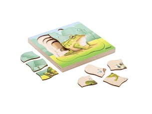 Educo dans la forêt - la grenouille pousse — 31 pièces de puzzle