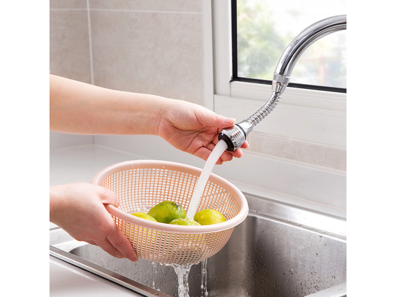  Bec de robinet, pare-éclaboussures, économiseur d'eau, filtre prolongateur de jet de douche de cuisine  - Conforama C