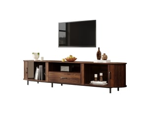 Meuble tv coloris naturel 180 cm <strong></strong>  <strong></strong>