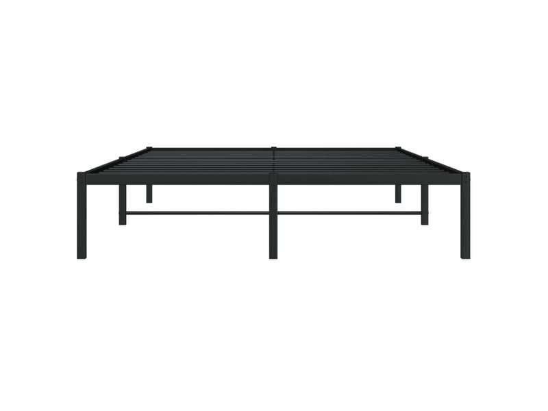  Lit double- lit adulte -  cadre de lit métal sans matelas noir 140x200 cm  - Conforama D