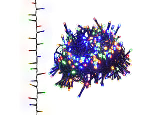 Guirlande led, éclairage de noël compacte avec 2000 led multicolores 45 m pvc cf62378