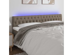 Tete de lit A poser largeur 200 cm   taupe