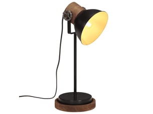 Lampe de bureau 25 w noir 17x17x50 cm e27
