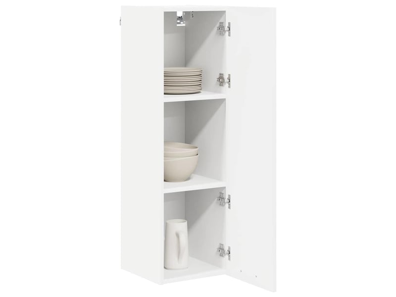  Meuble de rangement cuisine, armoire suspendue blanc 30x31x100cm bois d'ingénierie  - Conforama C