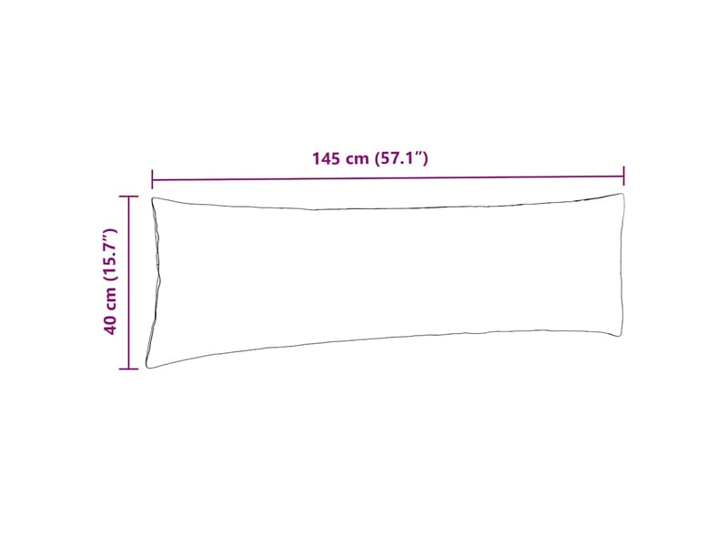  Lot de 2 coussins de canapé, coussins décoratifs gris foncé 145 x 40 cm cf59083  - Conforama E