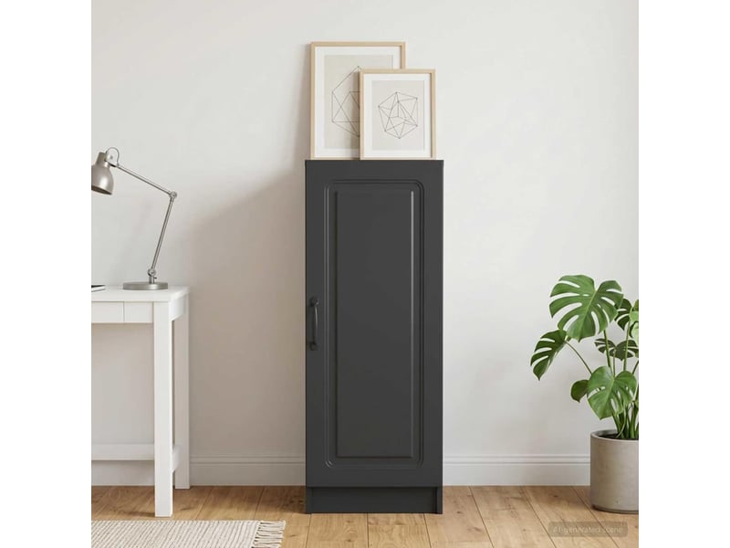  Buffet - bahut - meuble de rangement noir 33 x 34,5 x 87 cm bois d'ingénierie  - Conforama D
