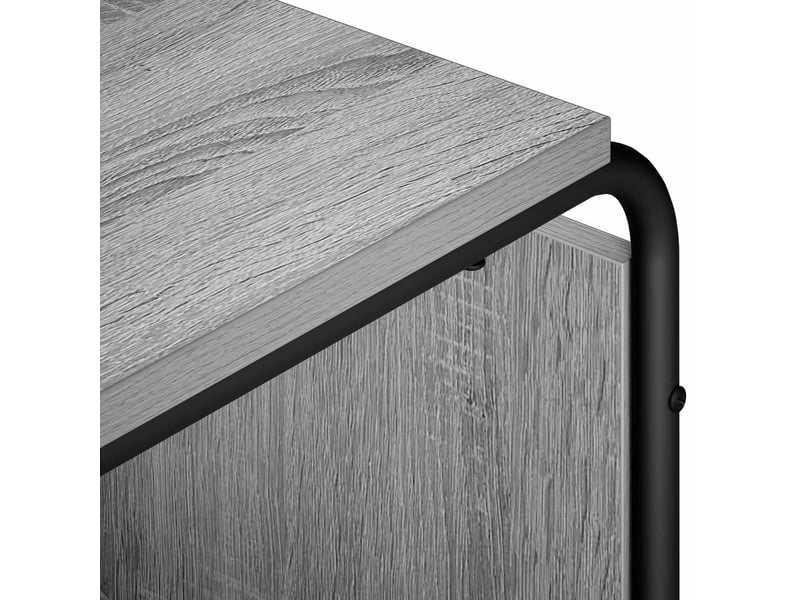  Meuble tv moderne, banc tv 80x36x45 cm sonoma gris bois d'ingénierie  - Conforama E