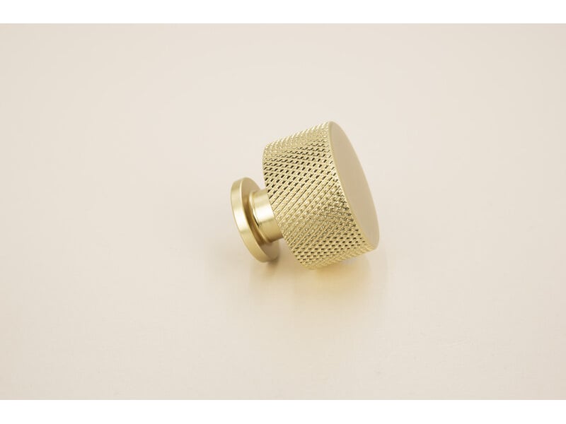  Bouton de meuble métallique rond, doré  - Conforama B