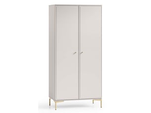Armoire 2 porte(s) 0 tiroir(s) <strong>SELSEY</strong> <strong>Sandro</strong> coloris taupe largeur 89 cm