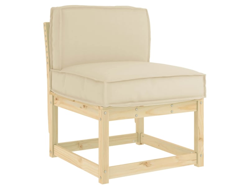 Coussin pour chaisecanapé beige 60 x 40 x 12 cm tissu oxford cf51348 - Conforama A