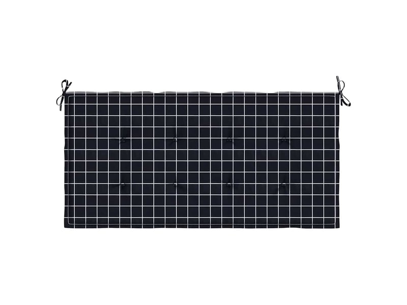  Coussin de banc de jardin, coussin d'assise carreaux noir 120x50x3cm tissu oxford cf52706  - Conforama D