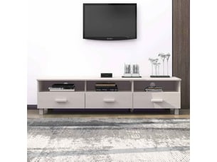 Meuble tv coloris blanc 158 cm <strong></strong>  <strong></strong>