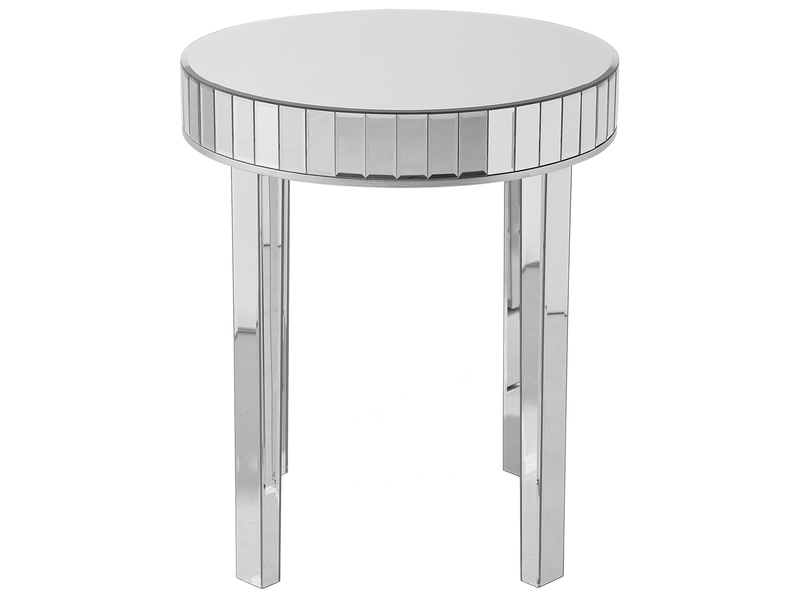  Table d'appoint rimarde verre argenté  - Conforama D