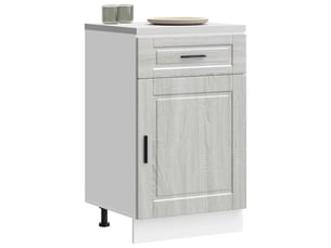 Meuble de rangement, armoire de cuisine porto sonoma gris bois d'ingénierie shl2789