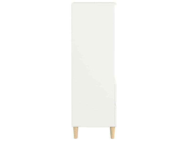  Buffet haut - bahut - meuble de rangement blanc 40x36x110 cm bois d'ingénierie  - Conforama E