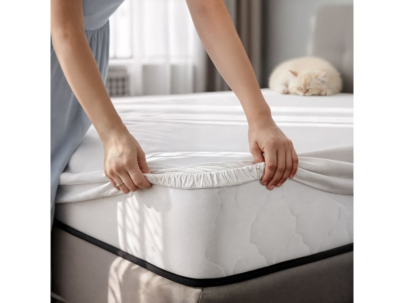  Matelas à ressorts ensachés 7 zones avec protège-matelas h3 180x200 cm  - Conforama D