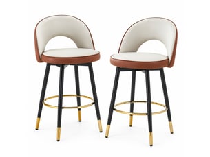 tabouret de bar <strong>OKWISH</strong> - bicolore hauteur d'assise 63.5 cm vendu Par paire