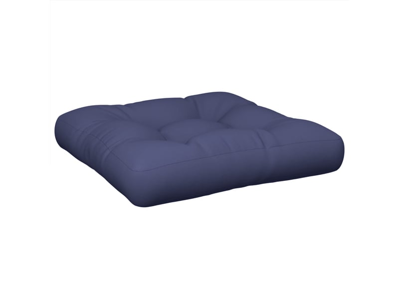  Coussin de palette, coussin de chaise, coussin de canapé bleu marine 60x60x12 cm tissu cf55314  - Conforama A