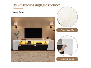 Meuble tv coloris blanc 180 cm <strong></strong>  <strong></strong>