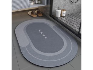 Tapis de salle de bain antidérapant facile à nettoyer, super absorbant, séchage rapide, paillasson de cuisine simple (60x40cm)