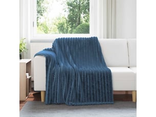 Plaid canapé bleu marine 200x150 cm 0.8 kg polaire
