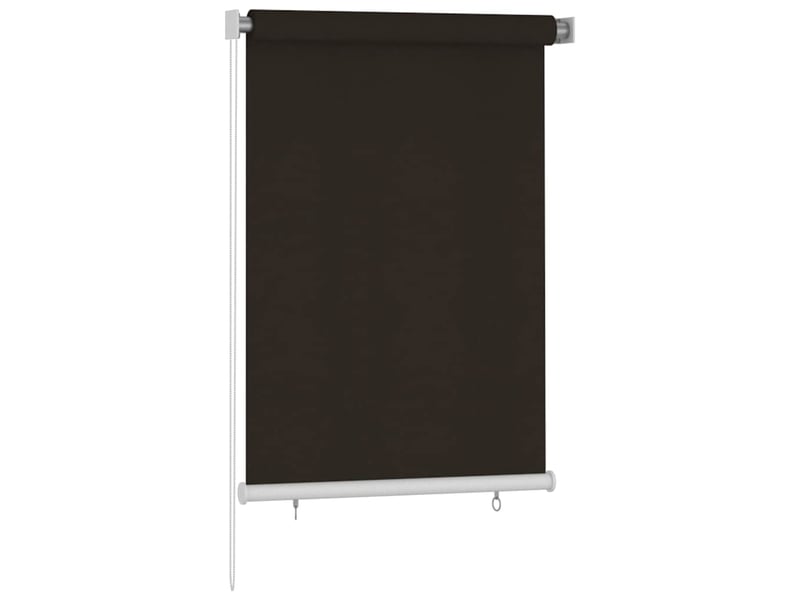  Store enrouleur, store roulant d'extérieur 105 (l) x 140 (h) cm marron hdpe cf47297  - Conforama A