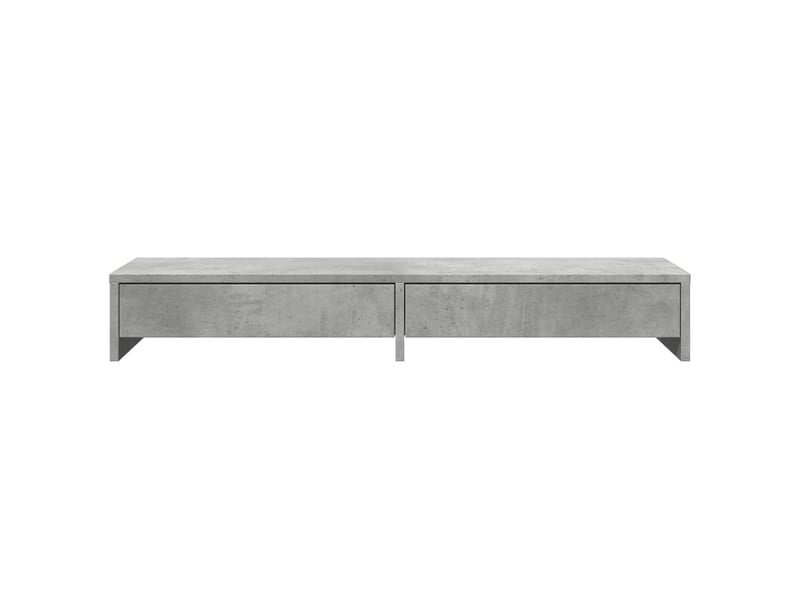  Support de moniteur table meuble bureau avec tiroirs bois d'ingénierie gris 02_0044941  - Conforama B