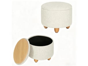 Banquette lit convertible couchage Occasionnel <strong>DESMIU</strong> <strong></strong> blanc