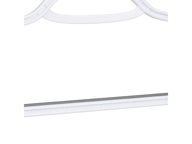  Lot de 20 cintres en plastique antiglisse idéale penderie traverse pour pantalons dimensions 21 x 42 x 0,5 cm en plastique blanc 13_0008950  - Conforama E