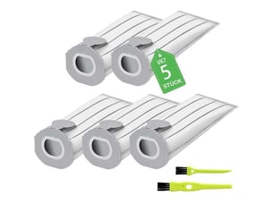 Enowelir lot de 5 sacs filtres compatibles pour aspirateurs folletto vk7s vk7 fp7s fp7 et kobold vk7