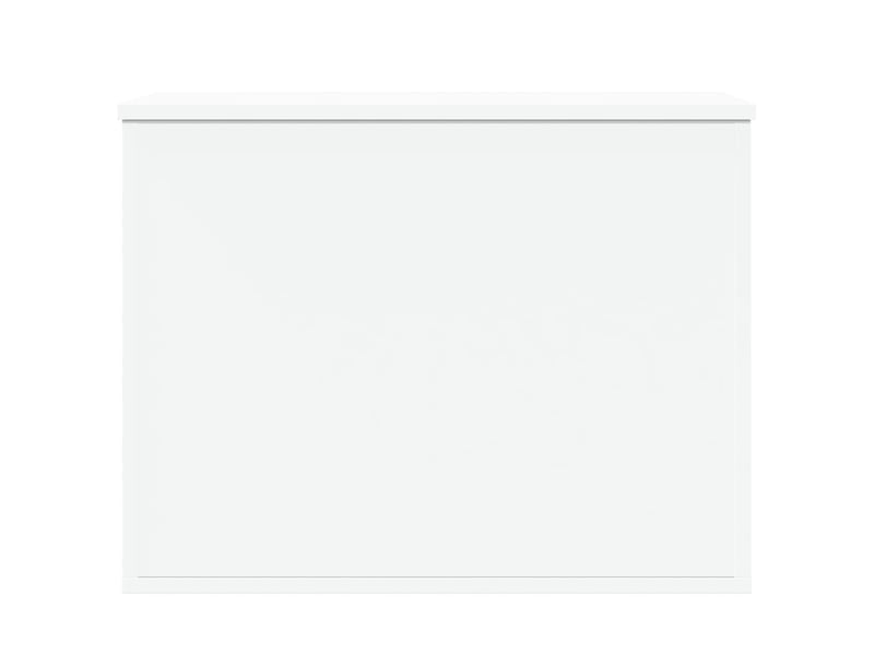  Boîte de rangement, coffre de rangement blanc 60x42x46 cm bois d'ingénierie  - Conforama D