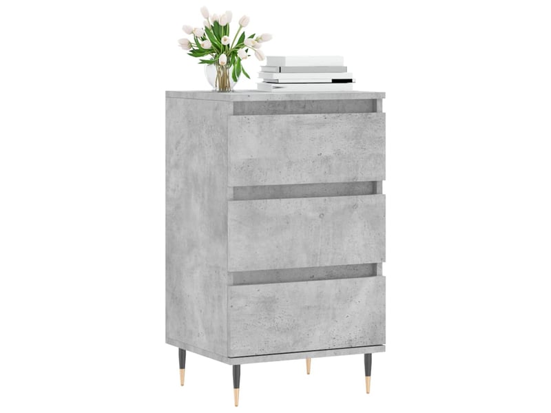  Buffet - bahut - meuble de rangement gris béton 40x35x70 cm bois d'ingénierie  - Conforama C