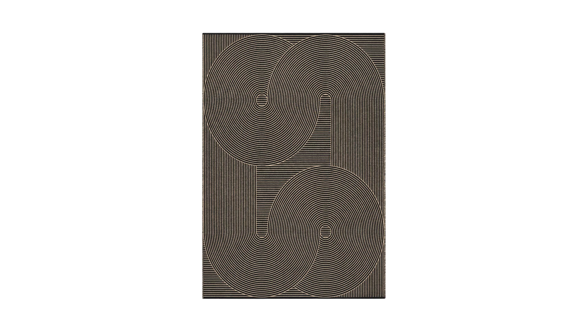 TAPIS 150X200 CM OKAI COLORIS NOIR naturel Conforama