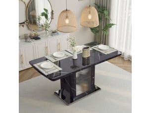 Table basse rectangulaire coloris noir <strong>HAUSS SPOLE</strong> <strong></strong> - 80 cmx120 cm