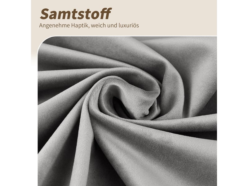  Lot de 6 chaises de salle à manger en velours gris pivotantes 360°  - Conforama B