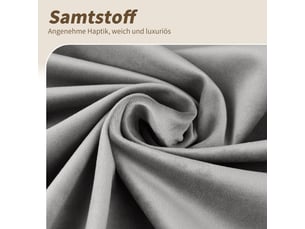 Lot de 6 chaises de salle à manger en velours gris pivotantes 360°