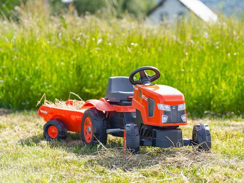  Tracteur enfant kubota avec remorque 2 à 6 ans - falk  - Conforama C