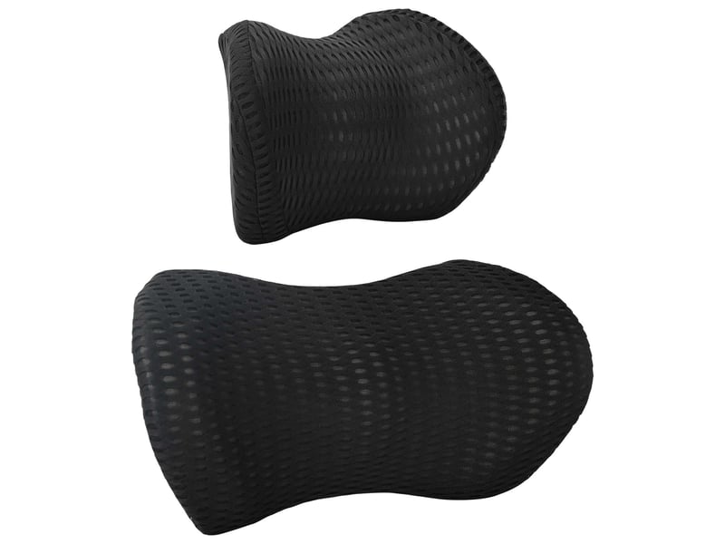  Oreiller, coussin cervical, oreiller, coussin dorsal noir mousse à mémoire de forme cf51360  - Conforama C