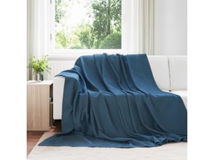 Plaid canapé bleu marine 270x240 cm 0.91 kg polaire