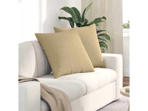 Lot de 2 coussins de canapé, coussins décoratifs vert gris 80 x 80 cm cf59208