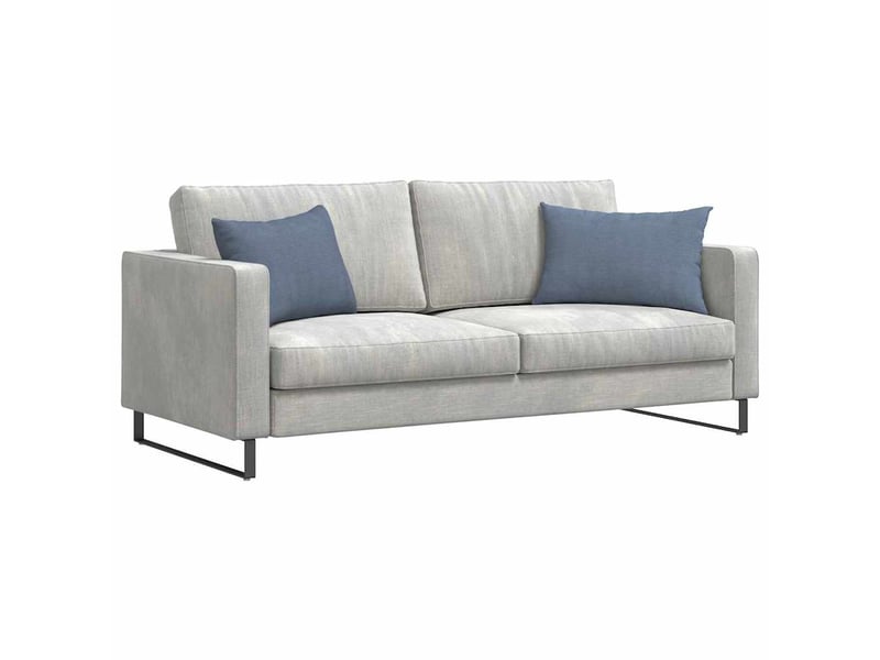 Lot de 2 coussins de canapé, coussins décoratifs bleu 60 x 40 cm cf59006 - Conforama C