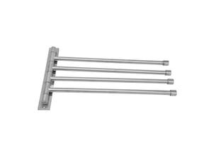 Porte-serviettes pivotante 4-bar pliable, acier inoxydable brossé, universal pour salle