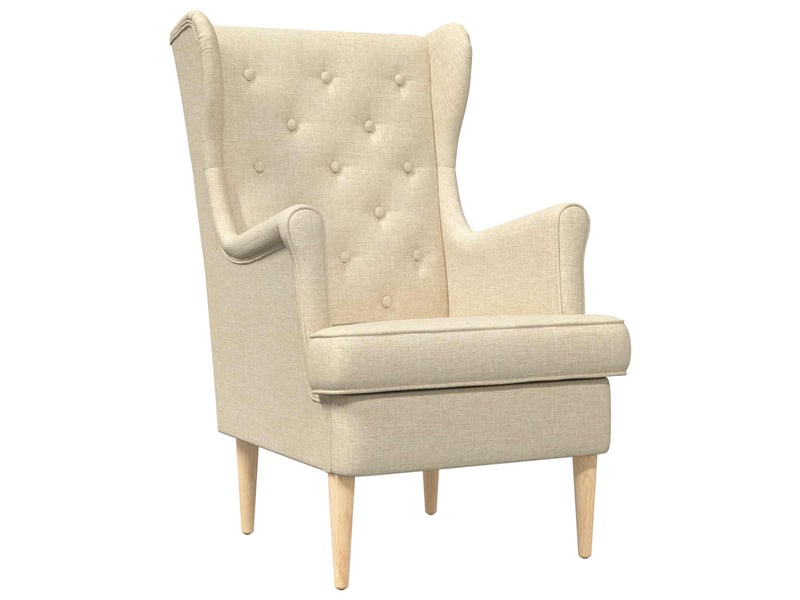 Vidaxl fauteuil crème tissu - Conforama D