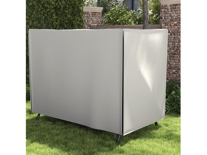  Housse de protection pour balançoire de jardin 205 x 124 x 164 cm – grise – imperméable et zippée avec fixation au sol  - Conforama B