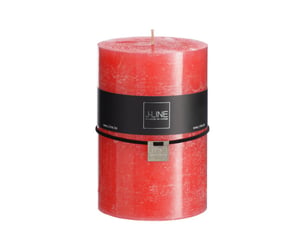 Bougie cylindrique 110h rouge 10x10x15 cm