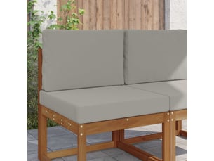 Coussin de canapé d'extérieur, coussin de chaise polyester gris 60 x 60 cm cf54086